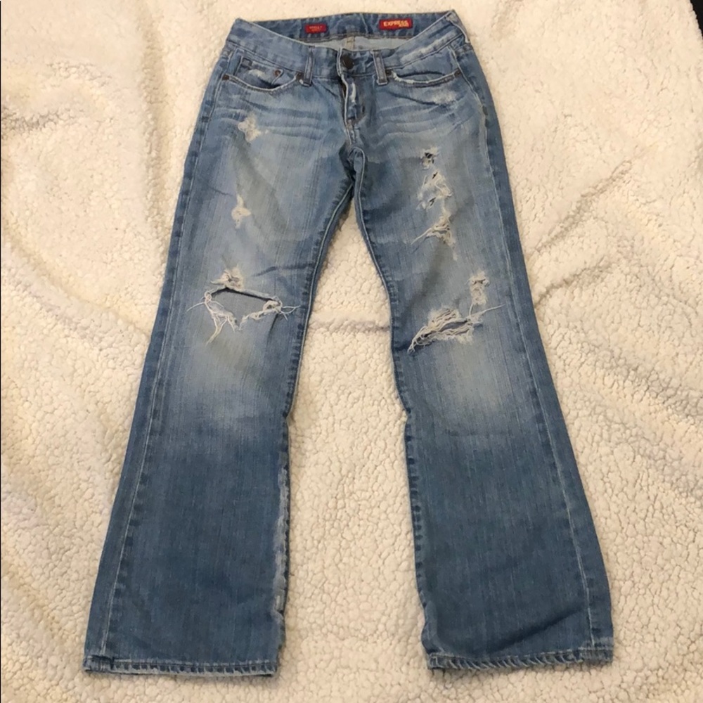 Express destroyed jeans